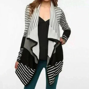 Staring At Stars Open Front Stripe Cardigan Size M